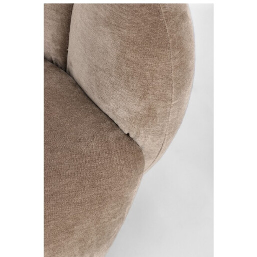 Fotoliu textil maro Tulip 89x82x71h