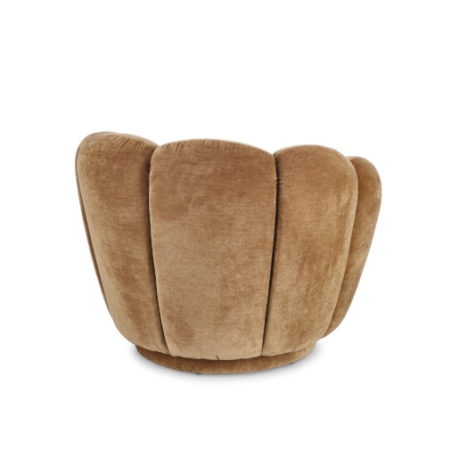 Fotoliu textil maro cathay Tulip 89x82x71h