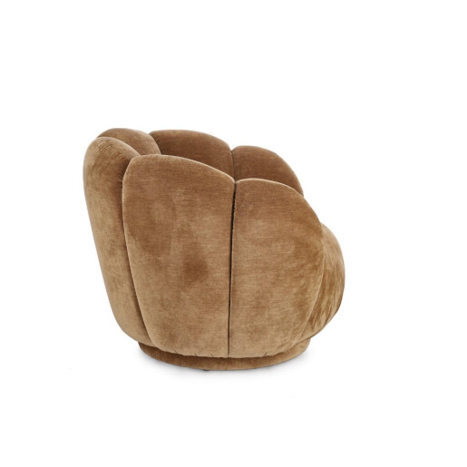 Fotoliu textil maro cathay Tulip 89x82x71h