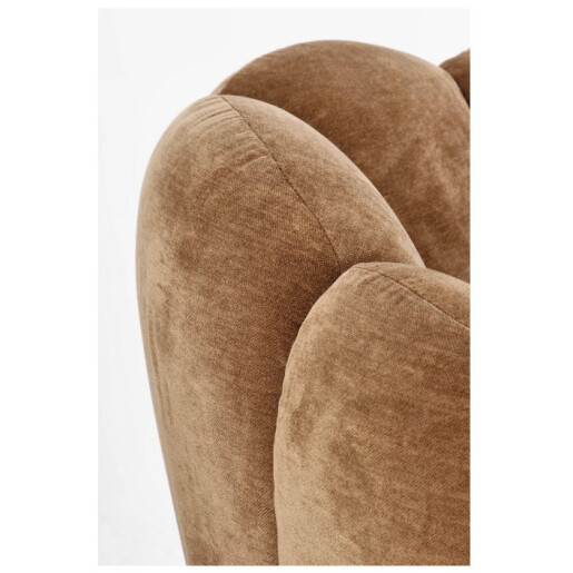 Fotoliu textil maro cathay Tulip 89x82x71h
