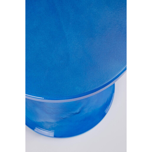 Masuta cafea otel albastru Hedym Ø30x45h