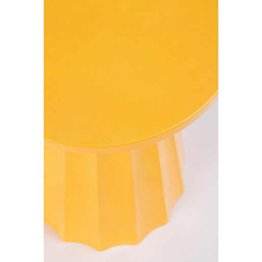 Masuta cafea otel galben Hedym Ø30x46h