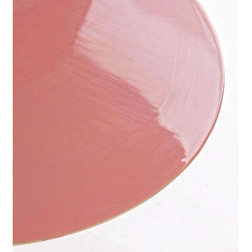 Masuta cafea fier forjat roz auriu Ø50 cm x 52h