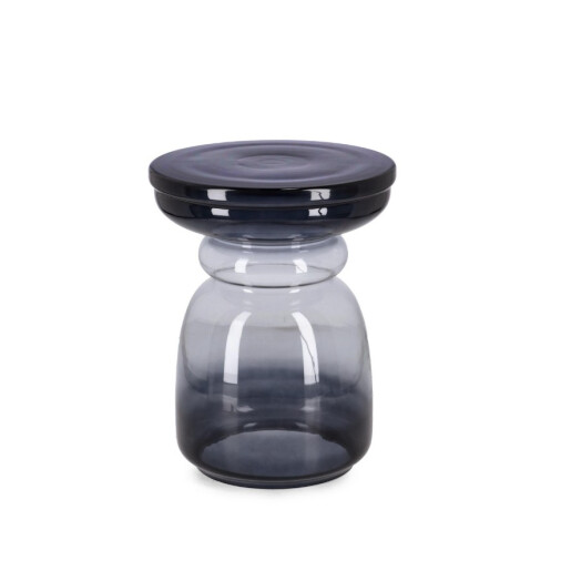 Masuta cafea sticla albastra Nasir Ø35x45h
