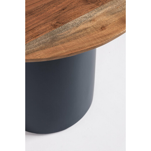 Masuta lemn mdf albastru maro Ojas 55x43 cm