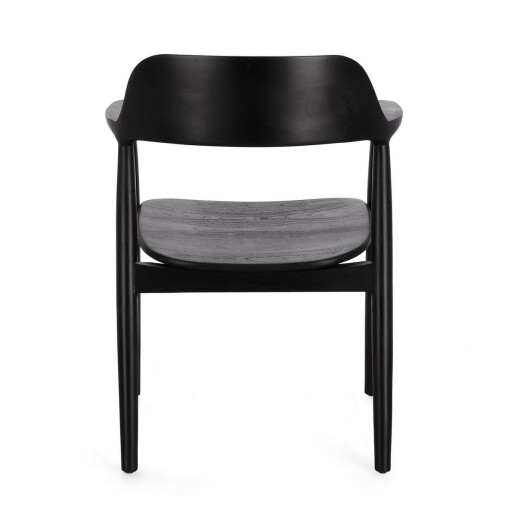 Set 2 scaune lemn negru Idris 60x54x80 cm