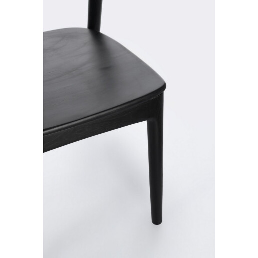 Set 2 scaune lemn negru Miley 47x53x82 cm