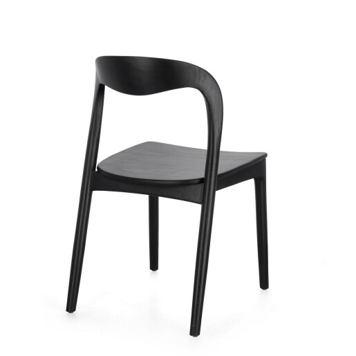 Set 2 scaune lemn negru Miley 47x53x82 cm