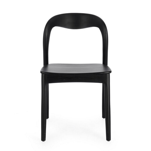 Set 2 scaune lemn negru Miley 47x53x82 cm