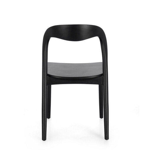 Set 2 scaune lemn negru Miley 47x53x82 cm