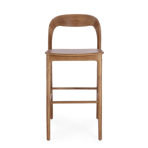 Scaun bar lemn maro Miley 48x51.5x102 cm