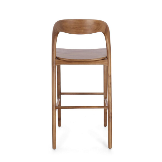 Scaun bar lemn maro Miley 48x51.5x102 cm