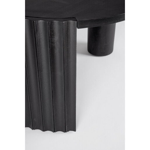 Masuta lemn mango negru Orissa 80x45 cm