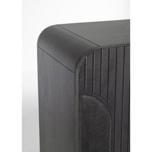 Comoda lemn mango negru Odissa 90x42x120 cm