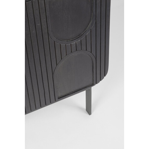 Comoda lemn mango negru Odissa 90x42x120 cm