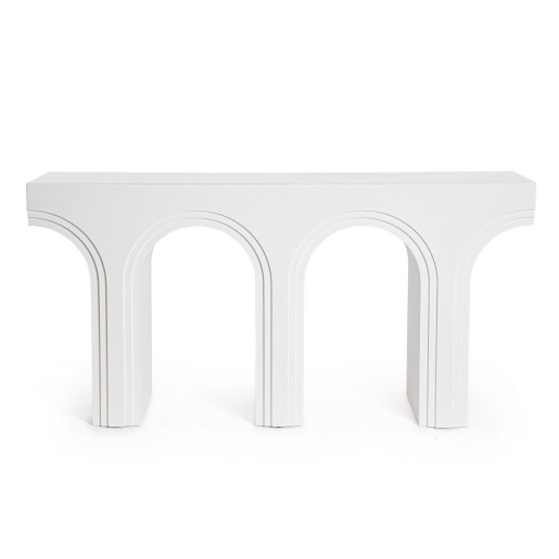 Consola mdf alb Rhome 160x40x80 cm