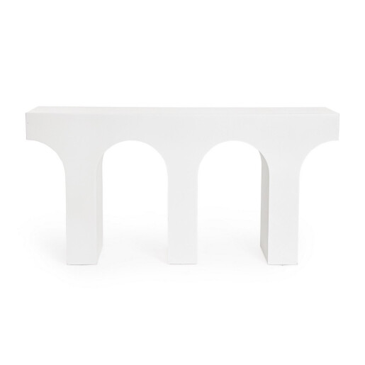 Consola mdf alb Rhome 160x40x80 cm