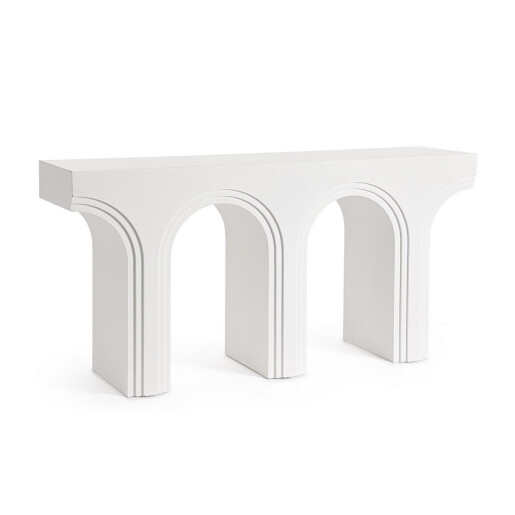 Consola mdf alb Rhome 160x40x80 cm