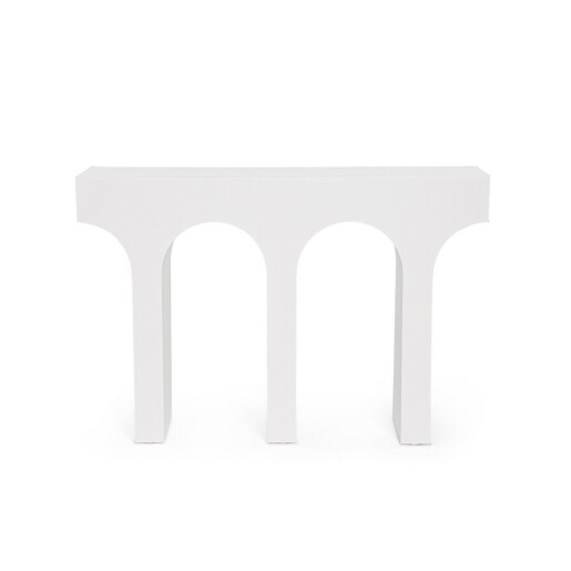 Consola mdf alb Rhome 120x30x80 cm