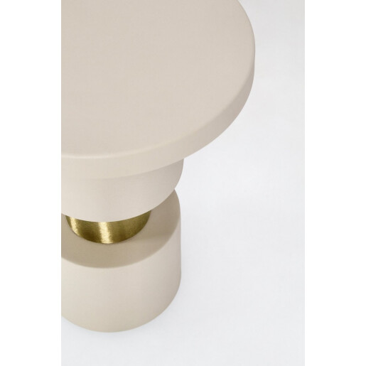 Masuta otel gri fog auriu Mitul Ø35x45h