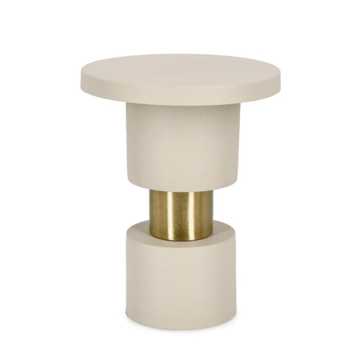 Masuta otel gri fog auriu Mitul Ø35x45h