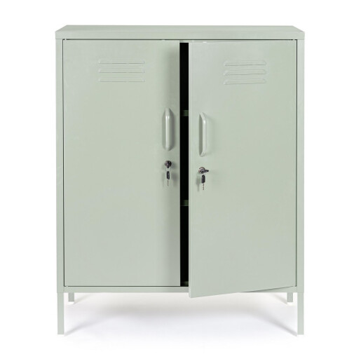 Comoda otel verde Cambridge 80x40x101.5 cm
