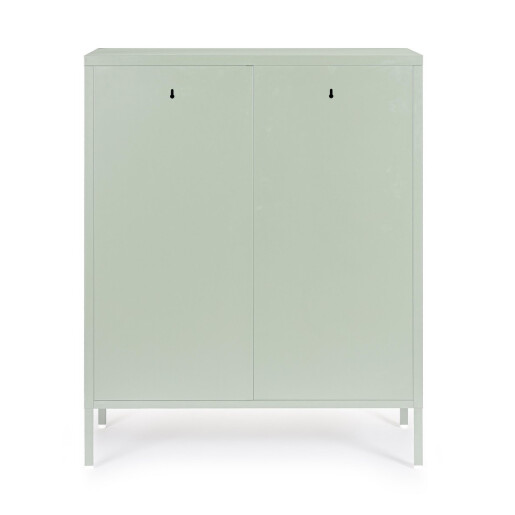 Comoda otel verde Cambridge 80x40x101.5 cm