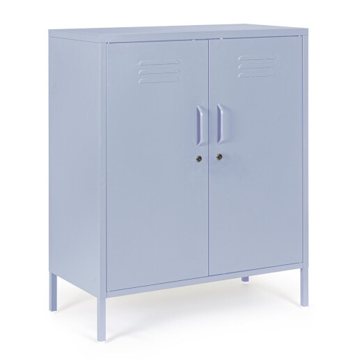 Comoda otel albastru Cambridge 80x40x101.5 cm