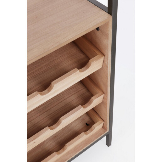 Suport sticle vin, pahare Isaac 51x30x91 cm