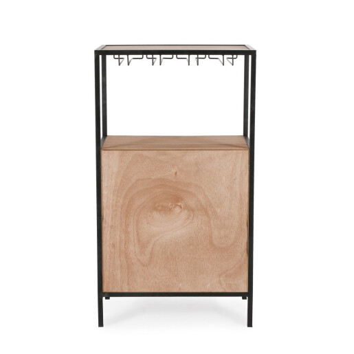 Suport sticle vin, pahare Isaac 51x30x91 cm
