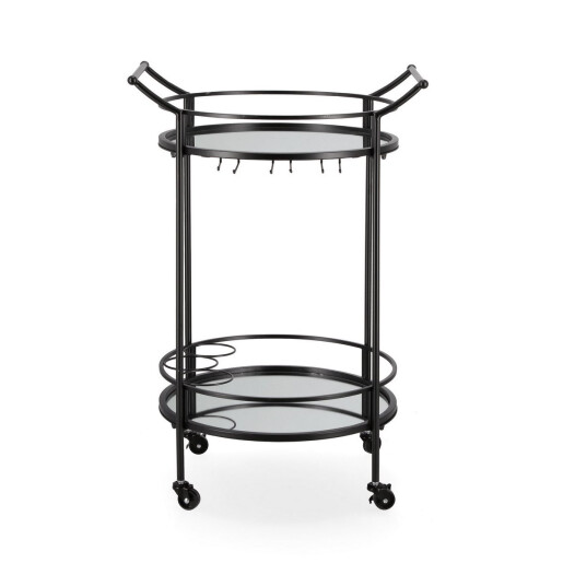 Carucior servire, suport sticle, pahare Isaac 54x45x83 cm