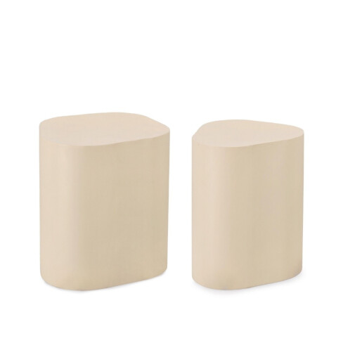 Set 2 masute otel ivoire Jasleen 35x33x45h; 47x42x45h