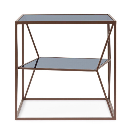 Masuta otel maro coin sticla Hydra 45x45x45 cm