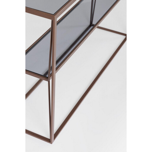 Consola otel maro coin sticla Hydra 120x32x75 cm