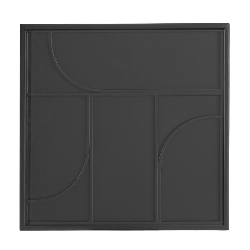 Masuta otel negru sticla Archie 45x45x55 cm