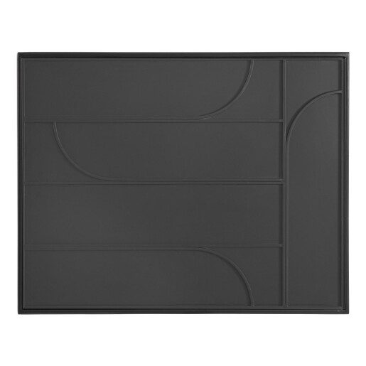 Masuta otel negru sticla Archie 80x60x38 cm