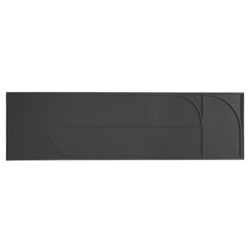 Consola otel negru sticla Archie 120x32x75 cm