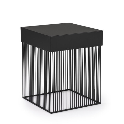 Masuta otel negru Yasline 40x40x50 cm
