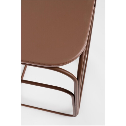 Set 2 masute cafea otel maro verde salvie Clarity 51x30.5x55h; 56x36x59.5h