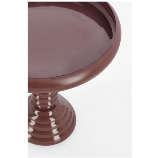 Masuta cafea otel maro mauve Angada Ø41x43h