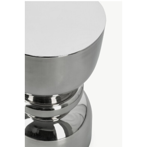 Masuta cafea otel argintiu Animesh Ø30.5x51h