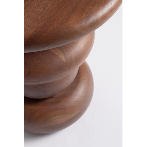 Masuta cafea lemn mango maro Lopez Ø40x45h