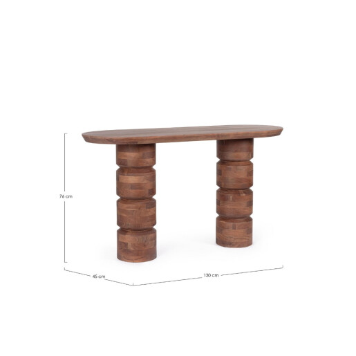 Consola lemn mango maro Cortez 130x45x76h