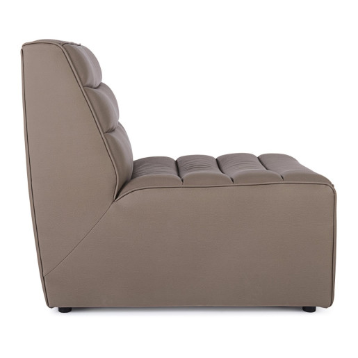 Fotoliu tapiterie piele ecologica maro Magnus 76 cm x 89 cm x 79 h x 38 h1 