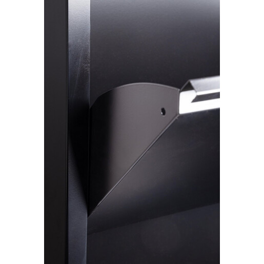 Pantofar otel negru Eyvin 50x15x139.3 cm