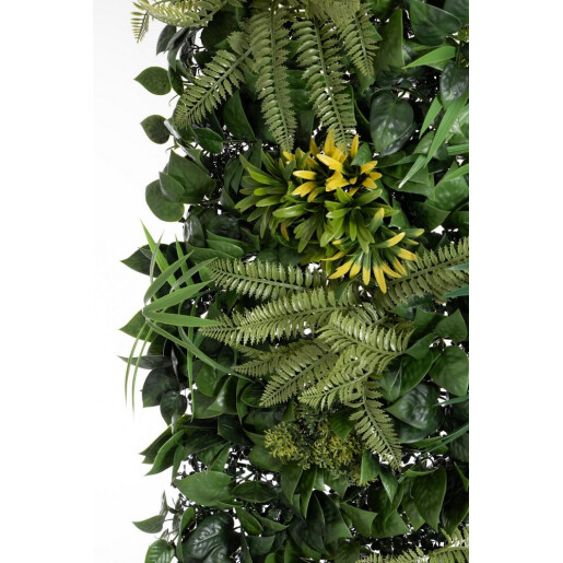 Panou plante artificiale verzi interior, exterior Hawaian 100x100 cm