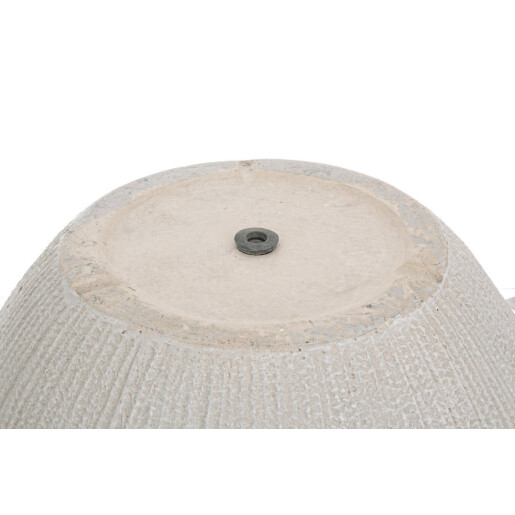 Set 2 ghivece flori fibra sticla bej Brush Ø39,5x30h; ø51x39h