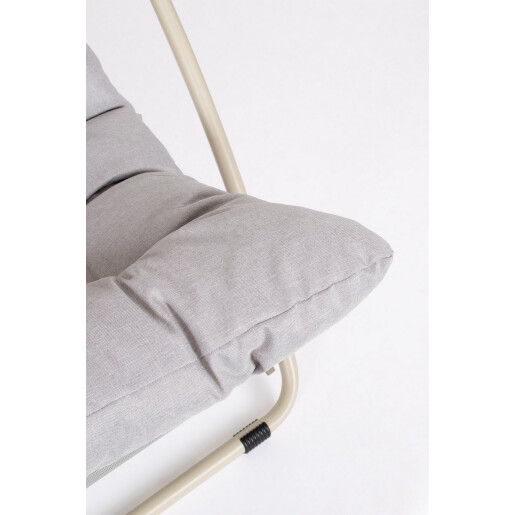 Fotoliu gradina textil otel bej Taito 113x86x142h