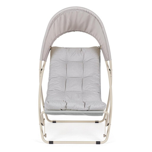 Fotoliu gradina textil otel bej Taito 113x86x142h