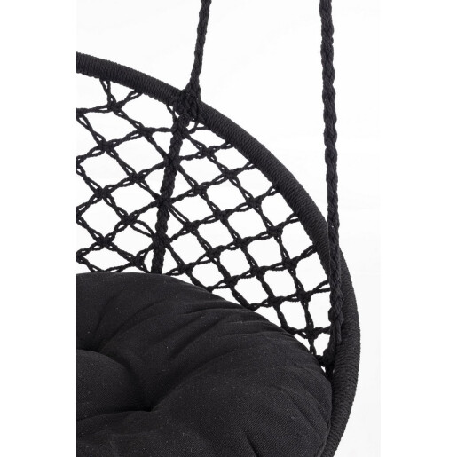 Set 2 hamace bumbac negru Javier 80x130 cm